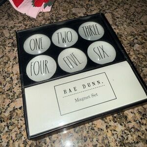 Rae Dunn Number Magnet Set – “One Two Three Four Five Six” Kitchen Magnets